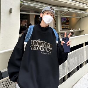 男装加绒 加厚 高领 卫衣落肩袖B239-G68-P48图片