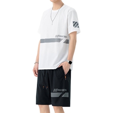 35201-P53大码大码男士圆领休闲运动套装男，男装休闲套装，星座209