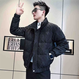 马登工装美式复古灯芯绒棉衣服条绒黑色加厚面包服男冬TT604 P88图片