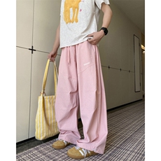 夏季新款多巴胺条纹设计感百搭宽松休闲裤B315-K25558-特p35控68，男装休闲裤，电商B315