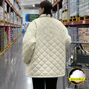 冬上新学生加绒加厚羽绒服中性风时尚翻领棉衣外套男女 8341-P155图片