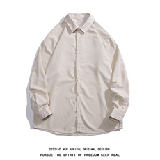 光板得物\唯品\抖音二开桃皮绒纯色长袖衬衫衬衣S20P30，男装衬衫，电商A247B