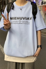 XZ213-19D89-P25控38港风大码创意印花透气圆领短袖T恤，男装T恤，星座213