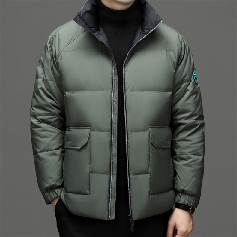 立领羽绒服保暖男装2023新款柔软轻保暖白鸭绒防寒服JZW2208-P215，男装羽绒服，星座1105-3