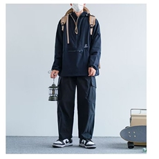 日系复古半拉链套头外套男女cityboy户外冲锋衣秋冬拼接夹克，男装夹克，星座1210-1