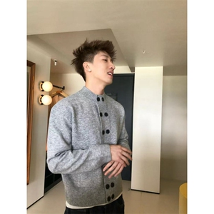 预售款~已下单 复古老钱双排扣设计感针织开衫毛衣MY2578批68图片