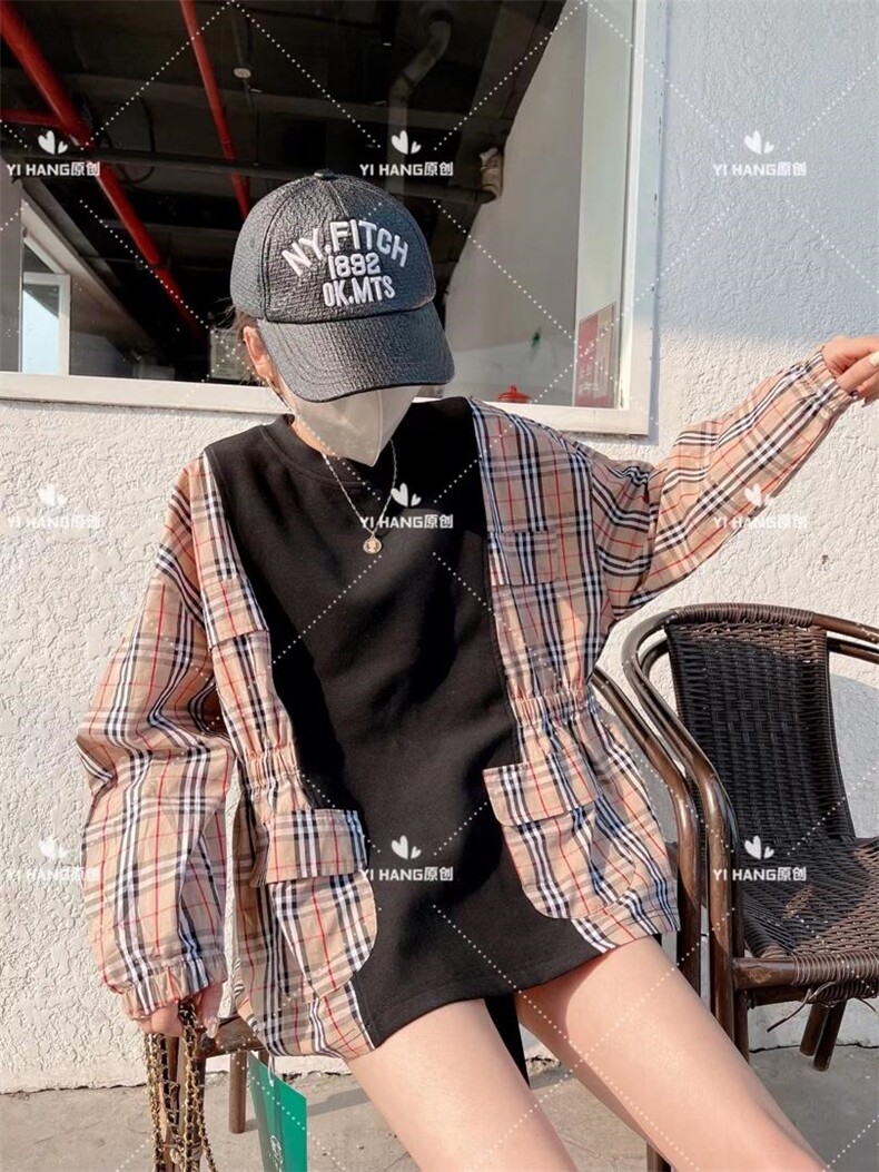 格子拼接款拿十补，其它，一杭