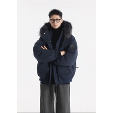 706-MY6625-P158现货冬季美式可拆卸毛领派克服加厚棉服外套，男装棉衣，星座706-1