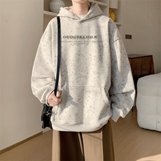 已注册/华棉春秋内景新款宽松扎染连帽卫衣男WY00720/P45加绒P50，男装卫衣，电商B316