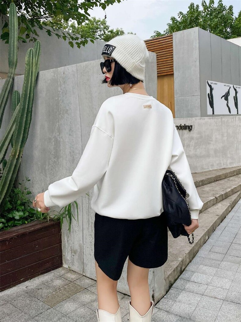 绣花卫衣，女装卫衣/绒衫，韩外