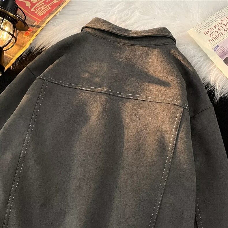 春季新款美式男外套夹克麂皮绒330克双层W6667P75,男装夹克,星座1116-2