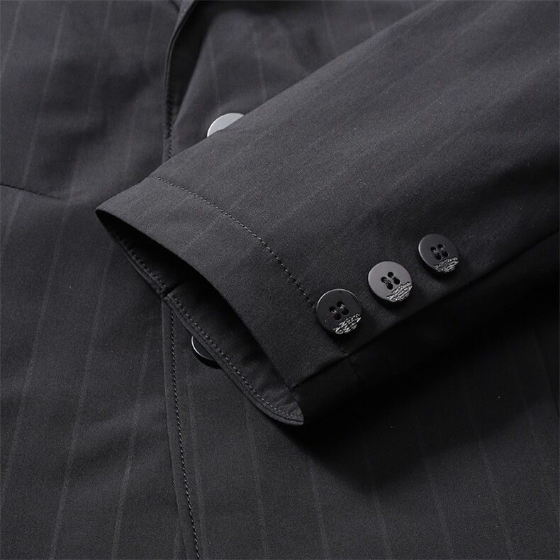 秋冬季新款商务休闲男士西服领中青年外套羽绒服SNNYR88619-P215图片