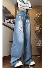 《现货主推》女装类目喷漆牛仔裤NB2556-P65控88，女装牛仔裤，电商C303A