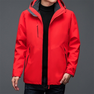 秋冬连帽男宽松加绒可脱卸内胆冲锋衣外套户外运动服BSN3007-P165,春天女孩搭配什么样衣服有气质图片