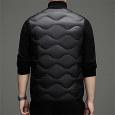 现货冬季新款男士V领羽绒服马甲90白鸭绒保暖商务休闲羽绒服马甲，男装羽绒服，钱塘723