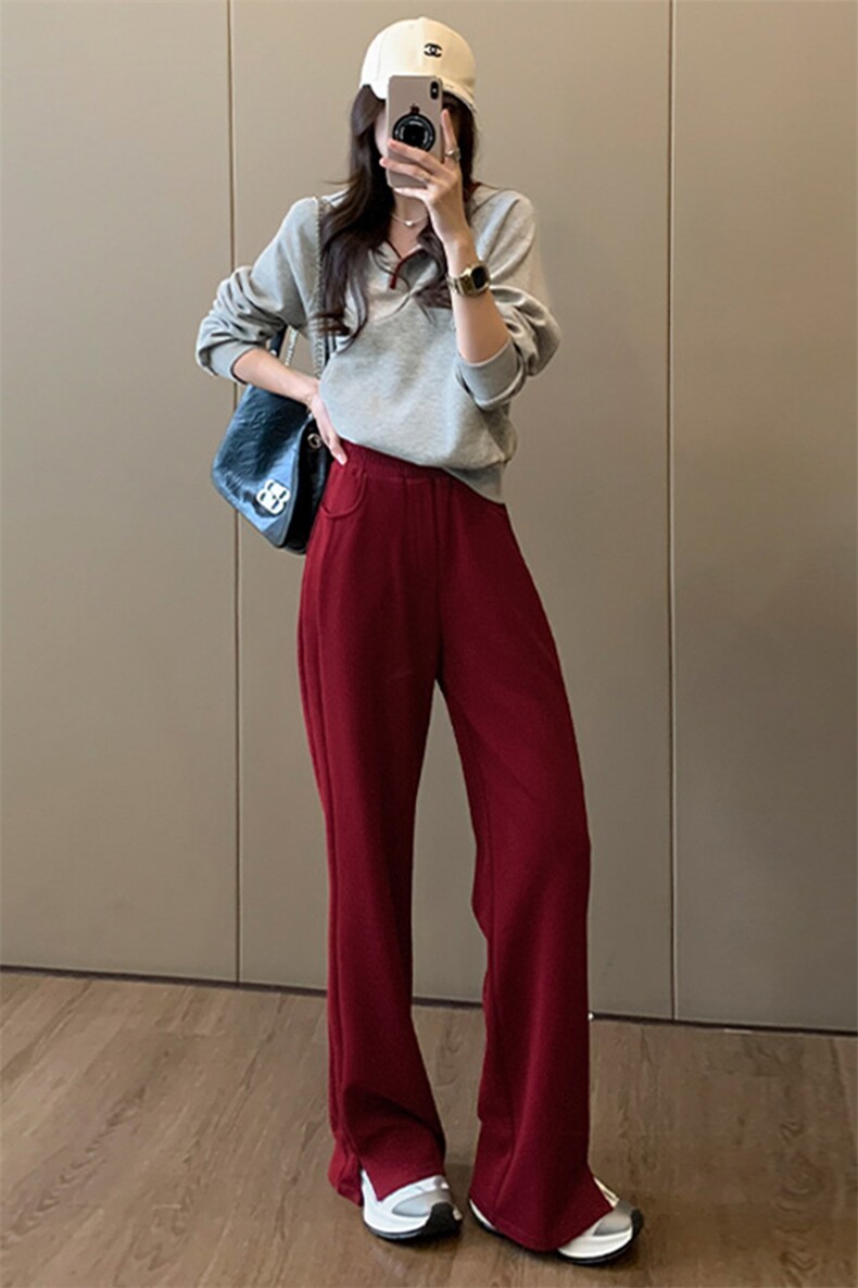 女春季新款连帽卫衣阔腿裤两件套,女装套装/套裙,江南