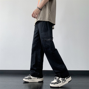 B221 美式ins街头hiphop宽松休闲多口袋工装裤子 LK23120-P65控88图片
