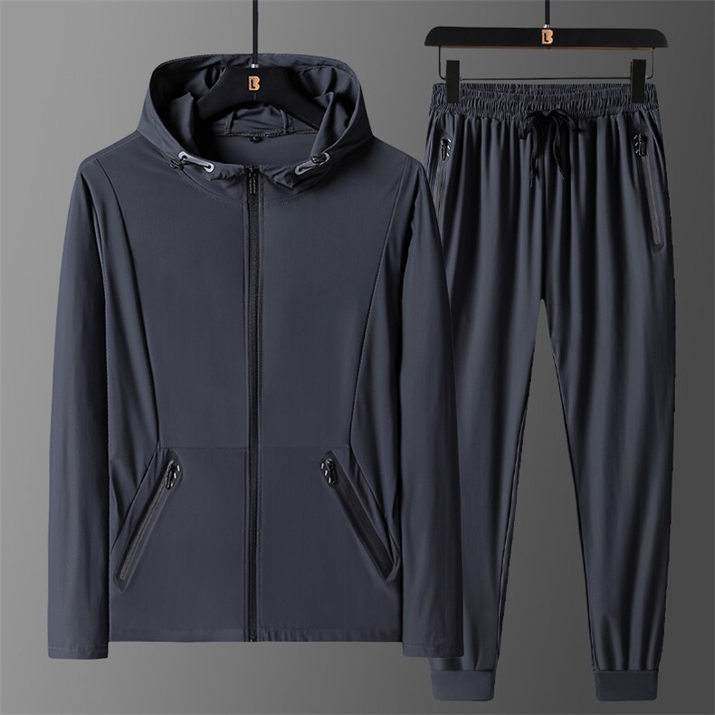 防晒衣一套夏薄款透气皮肤衣2023新款户外运动长袖防晒服套装，男装防晒衣，电商B212（原钱塘6029）