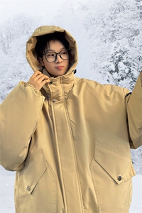 棉服男冬季新款港风宽松连帽棉衣MF9006-P90图片