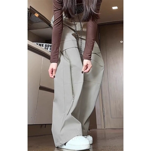 网络图现货冬加绒加厚防风抽绳束脚裤男女款RXRK65-P60图片