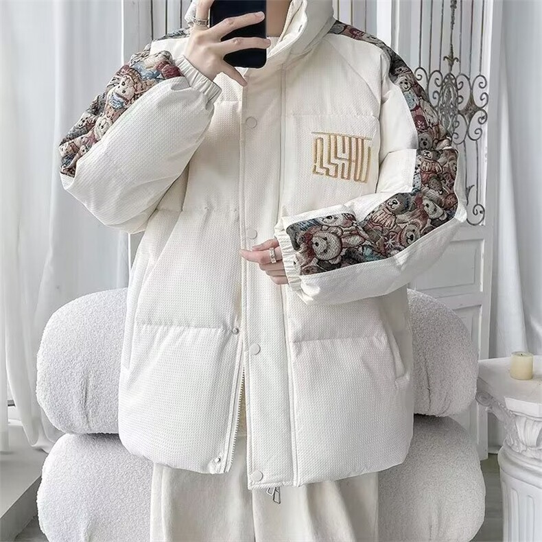 秋冬新款风刺绣棉服青少年冬季棉服袄外穿保暖外套MY0069/P108图片