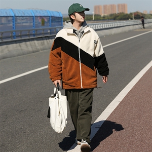 cityboy冬款加绒加厚棉衣羊羔绒外套港风ins男装上衣MY105P95图片