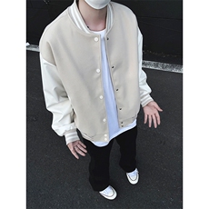 模特-美式棒球服男士秋新款百搭夹克外套9112-P68，男装夹克，电商B380（原B361）