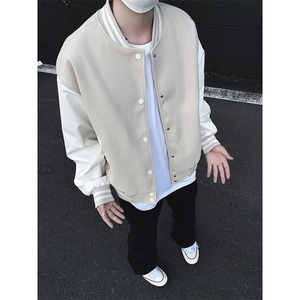 模特-美式棒球服男士秋新款百搭夹克外套 9112-P68图片