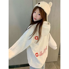 5322-P50原版做工刺绣纯棉华棉复合休闲宽松卫衣薄款，女装卫衣/绒衫，星座617A-2