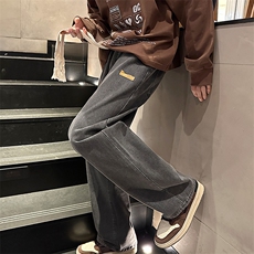 2023四季款港风水洗做旧贴标男士牛仔裤男XZ914-6-G14-P38控价58，男装牛仔裤，星座914-6