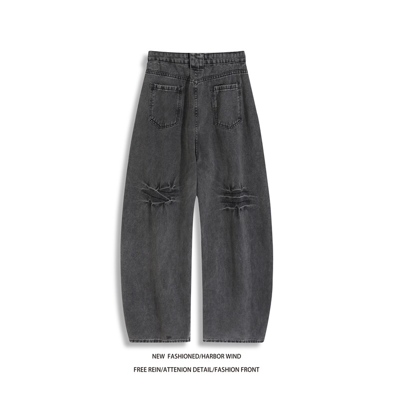 抖音品质春季新款美式复古水洗宽松牛仔裤B315-K25630-p65控88,男装牛仔裤,电商B315