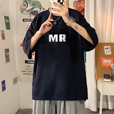 Q11253-P30春夏季七分袖t恤男大码五分袖男短袖中袖，男装T恤，电商A040