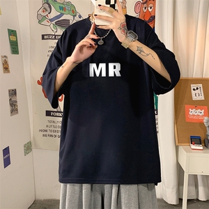 Q11253-P30 春夏季七分袖t恤男大码五分袖男短袖中袖图片