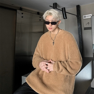 彷貂毛圆领针织衫毛衣男  CP15-特P45图片