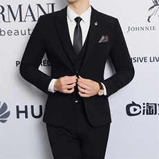 2025新款商务休闲三件套装西服套装2205-P220，男装西服，星座311B