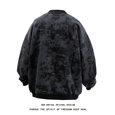 JK5063/P65秋装新款不起球不掉色卫衣男夹克棒球服宽松大码外套，男装夹克，电商A141