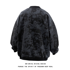 JK5063/P65秋装新款不起球不掉色卫衣男夹克棒球服宽松大码外套图片