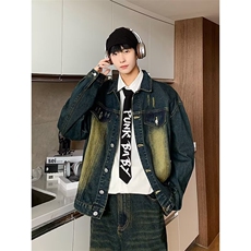 牛仔外套男春季新款潮男穿搭1281-P68（裤子1266-P47），男装工装外套，星座910-5