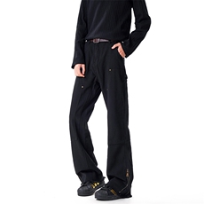 B221美式ins高街小众百搭微喇拉链牛仔裤LK22049-P60控78，男装牛仔裤，电商B221
