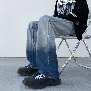 牛仔裤男修身直筒长裤休闲裤裤子男A061-W9991-P60-限78图片