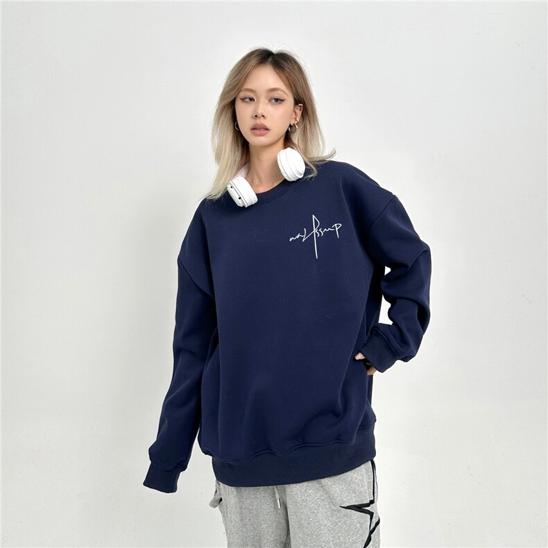 男女潮牌重磅卫衣秋冬款内搭长袖加绒简约风潮流宽松ZRCX4107P43,男装卫衣,星座1112-1