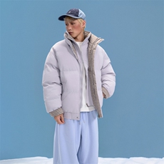 冬季新品得物美式潮流高品质格子加绒加厚棉衣外套棉服MY5566-P88，男装棉衣，星座610B-1