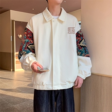 春秋季绣花外套男女同款新款美式夹克XZ102B-1-JK2522P75，男装夹克，星座102B-1