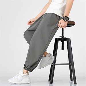 2024夏季新款冰丝休闲裤男大码运动裤哈伦裤子速干空调DK05P30,男装休闲裤,电商A086