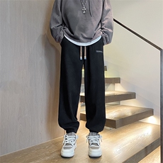 秋冬欧棉绒加绒束脚裤男运动休闲裤A389P60控88，男装卫衣，电商A309