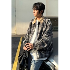 时尚文艺百搭格子外套日系原宿ins流行简约气质慵懒J6127，女装短外套，星座1116A（原606A-3）