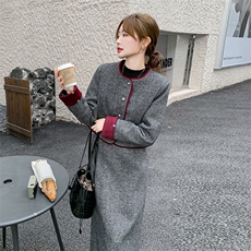 秋冬新款羽绒小香风套装2C317A-8831-P235-K335，女装套装/套裙，2C317A