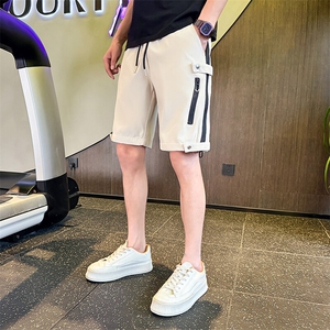 2025上新男士短裤美式潮牌高级设计感拉链装饰五分裤P25-P38控58图片