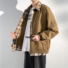 2025春秋新款双面穿夹克男士潮流休闲百搭外套A406JK6016特P78，男装夹克，星座309（原A406）