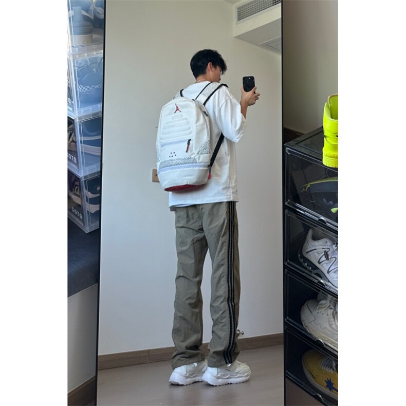 夏季新款宽松直筒侧边条纹休闲速干裤X1002-1-BK2408-P45,男装休闲裤,星座1002-1